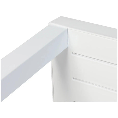 Cube Table In White, Viewed From Underside Corner