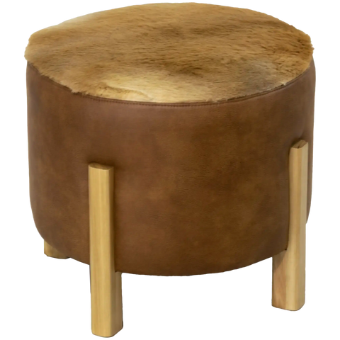 Custom Ottoman Warwick Eastwood Tan Kangaroo Fur A3