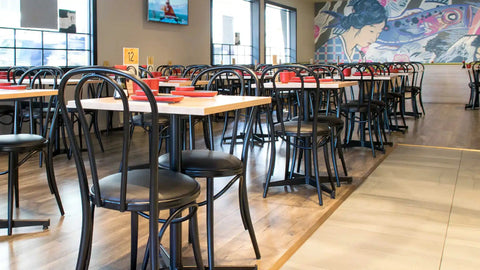 Coleman Bistro Chairs With Davido Table Base And Melamine Table Top At Mugen House