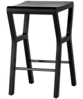 Dita Counter Stool In Black, Viewed From Front Angle