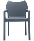 Diva Chair By Siesta In Anthracite, Viewed From Front