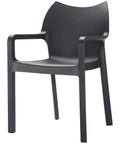 Diva Chair By Siesta In Black, Viewed From Angle In Front