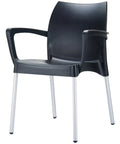 Dolce Armchair By Siesta In Black, Viewed From Angle In Front