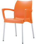 Dolce Armchair By Siesta In Orange, Viewed From Angle In Front