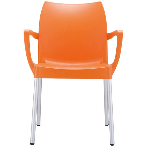 Dolce Armchair By Siesta In Orange, Viewed From Front