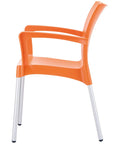 Dolce Armchair By Siesta In Orange, Viewed From Side