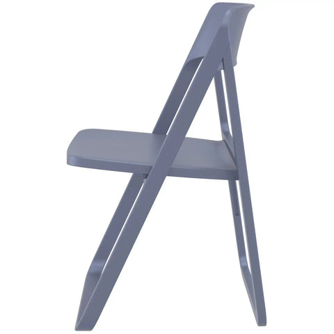 Dream Folding Chair By Siesta In Anthracite, Viewed From Side