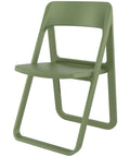Dream Folding Chair By Siesta In Olive Green, Viewed From Angle In Front