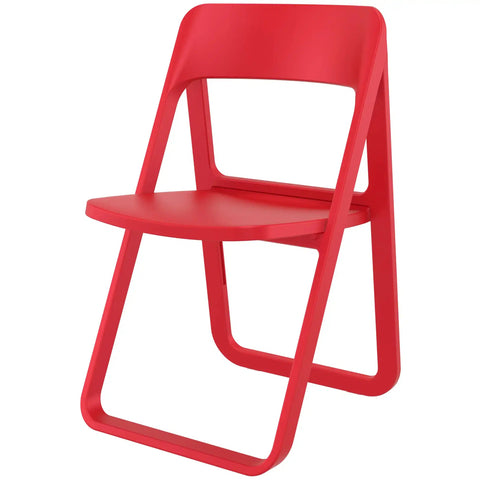 Dream Folding Chair By Siesta In Red, Viewed From Angle In Front