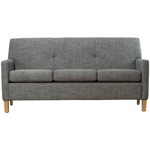 Fitzgerald 3 Seater Sofa With Zion Slate Material, Viewed From Front