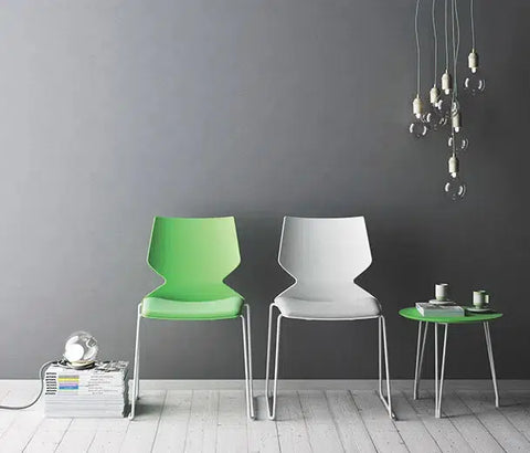 Fly Chair Sled Leg By Konfurb Green And White In Situ