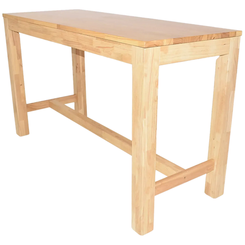 Funk Bar Table 180X70 In Natural View From Front Angle