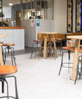 Funk Counter Tables With Carlton Spinner Stools At Robin Hood Hotel