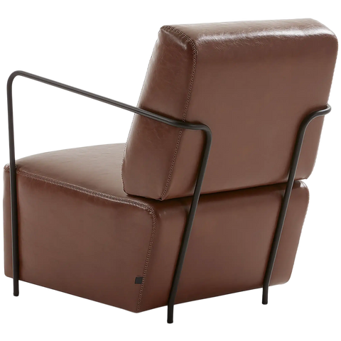 Gamer Lounge Chair In Rust, Viewed From Behind