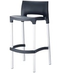 Gio Barstool By Siesta Black, Viewed From Angle In Front