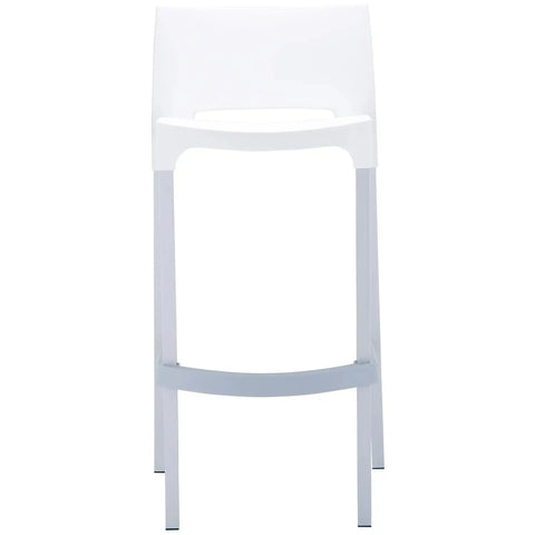 Gio Barstool By Siesta White, Viewed From Front