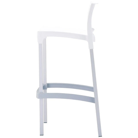 Gio Barstool By Siesta White, Viewed From Side