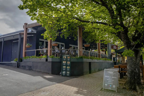 View Of the Building Showing Jasmine Stools At The Haus Restaurant