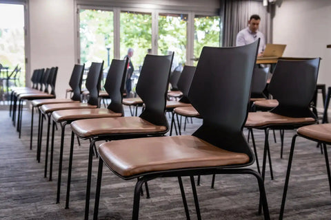 Fly Function Chairs With Custom Seat Pads At The Haus Restaurant