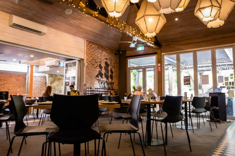 Fly Side Chairs In Main Dining Area At The Haus Restaurant