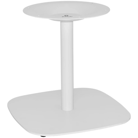 Helsinki Coffee Base In White, Viewed From Front Angle