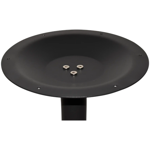 Helsinki Dining Base In Black Single 80 View Of Top Plate