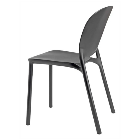 Hug Chair By S.Cab Design Anthracite, Viewed From Side