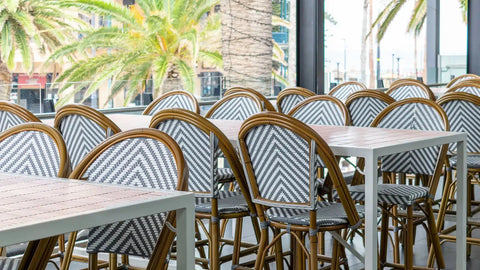 Jasmine Bar Stools And Customs Tiled Tables Upstairs Balcony At Moseley Bar Kitchen