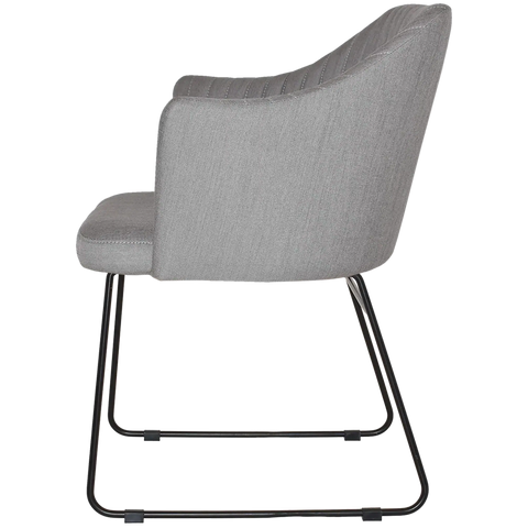 Kuji Chair Black Sled With Gravity Steel Shell, Viewed From Side E7D0Ceda C8C1 4D4F 9553 5D537C0B9D8B
