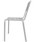 Lambretta Chair By Dolce Vita In White, Viewed From Side