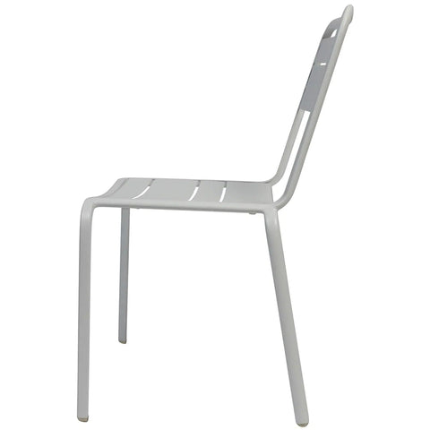 Lambretta Chair By Dolce Vita In White, Viewed From Side