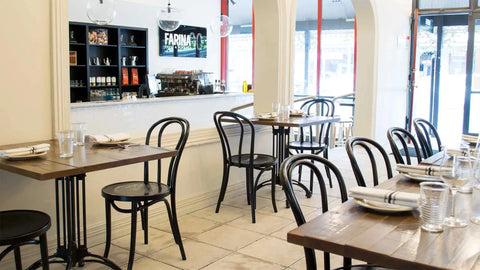 Liberty Table Base And Bentwood Chairs In The Front Dining At Farina 00 Pasta And Wine