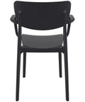 Lisa Armchair By Siesta In Black, Viewed From Behind