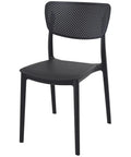 Lucy Chair By Siesta In Black, Viewed From Angle In Front
