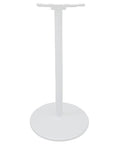 Luna-Table-Base-at-Bar-Height-with-Matt-White-Base-&-Column-Viewed-From-Front-Angle