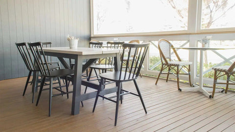 Magnolia Side Chair And Jasmine Sinde Chairs With Compact Laminate Table Tops At The Bartley Hotel