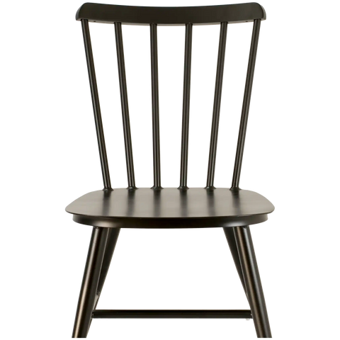 Magnolia Chair Powder Coated Black, Viewed Close From Front