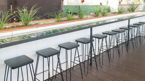 Manhattan Bar Stools At The Bridgeway Hotel, Viewed From Angle