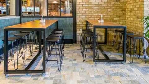 Manhattan Stools Citadel Table Base Compact Laminate Tops At Cafe Primo TTP