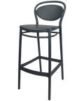 Marcel Bar Stool By Siesta In Anthracite No Seat Pad, Viewed From Front