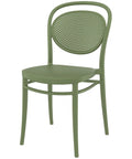 Marcel Chair By Siesta In Olive Green, Viewed From Angle In Front