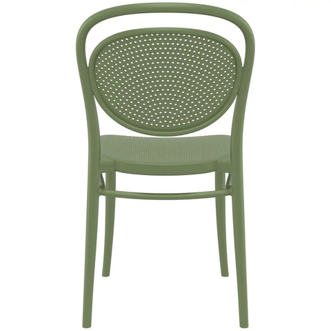 Marcel Chair By Siesta In Olive Green, Viewed From Behind