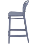 Marcel Counter Stool By Siesta In Anthracite, Viewed From Side