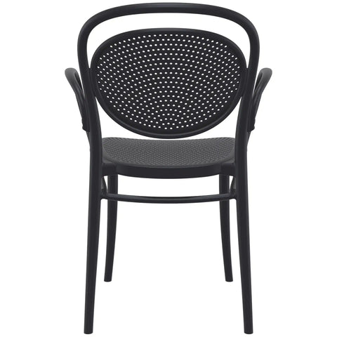 Marcel XL Armchair By Siesta In Black, Viewed From Behind