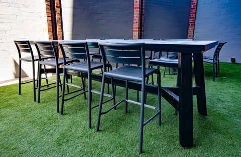 Marco Stools In Outdoor Dining At Highlander Hotel