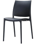 Maya Chair By Siesta In Black, Viewed From Angle In Front