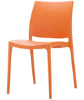 Maya Chair By Siesta In Orange, Viewed From Angle In Front