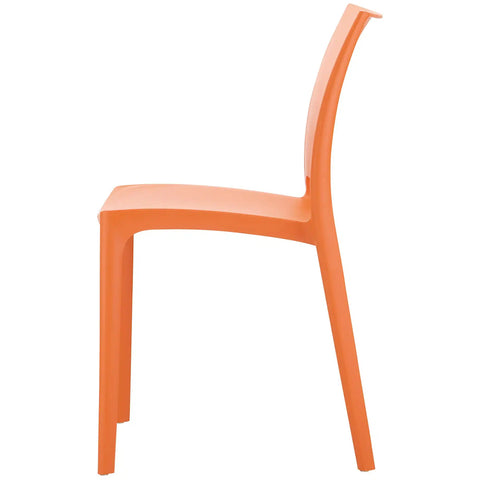 Maya Chair By Siesta In Orange, Viewed From Side
