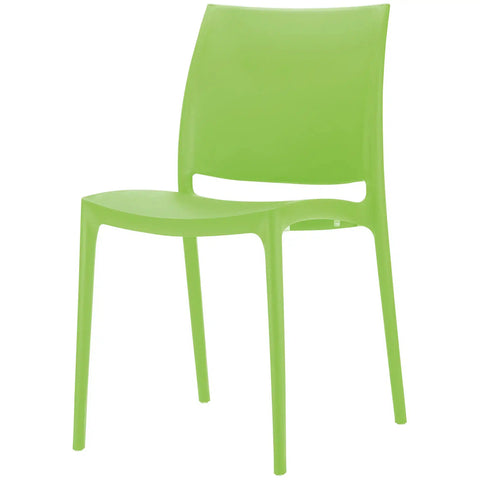 Maya Chair By Siesta In Tropical Green, Viewed From Angle In Front