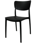 Monna Chair By Siesta In Black 2 Seat Pad, Viewed From Front
